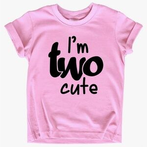 Pink Girls 2nd Birthday t shirt NWT 3T